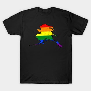 Alaska Gay Pride - LGBT Flag T-Shirt